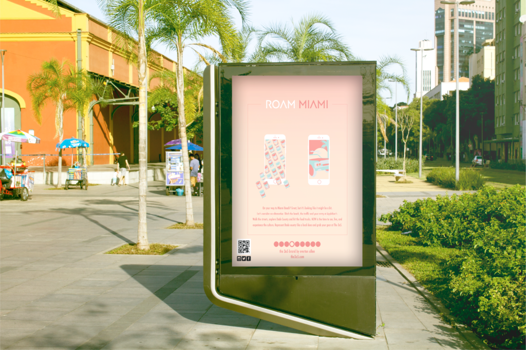 Roam Miami ad display